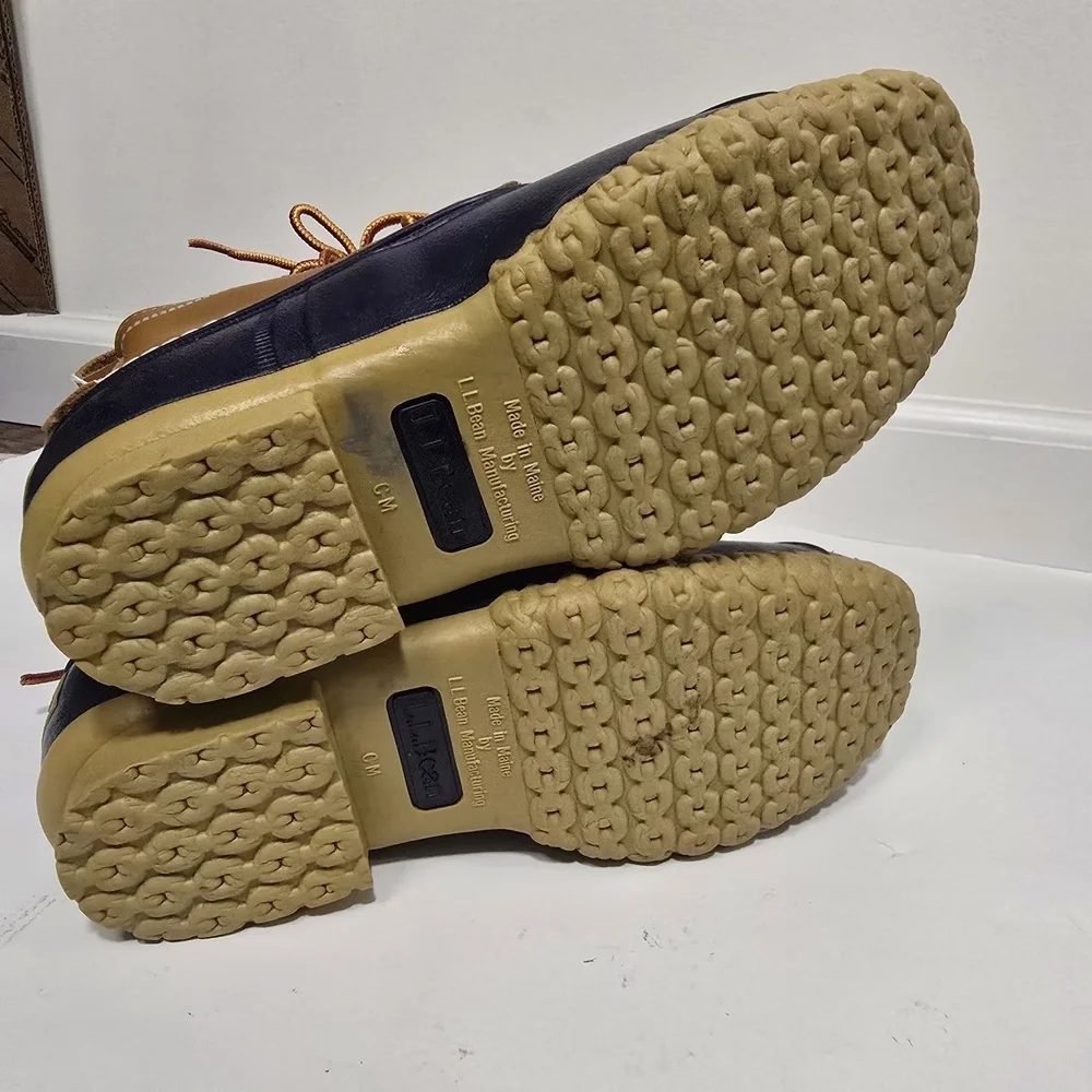 Bean boots by L.L.Bean made in Maine blue and brown